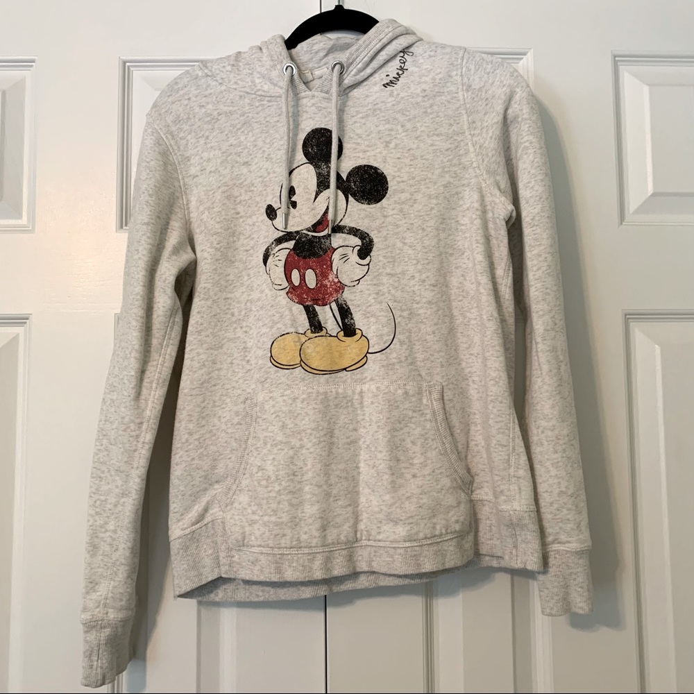Mickey Mouse light gray hoodie